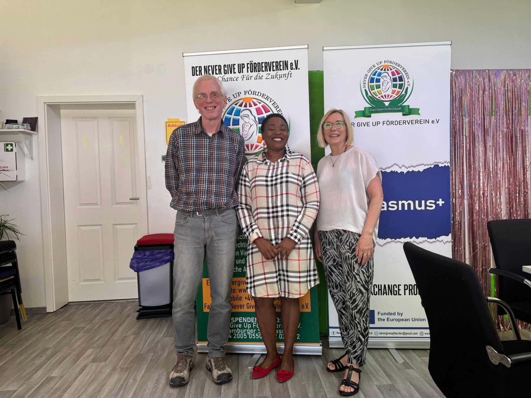 Visit from donors
